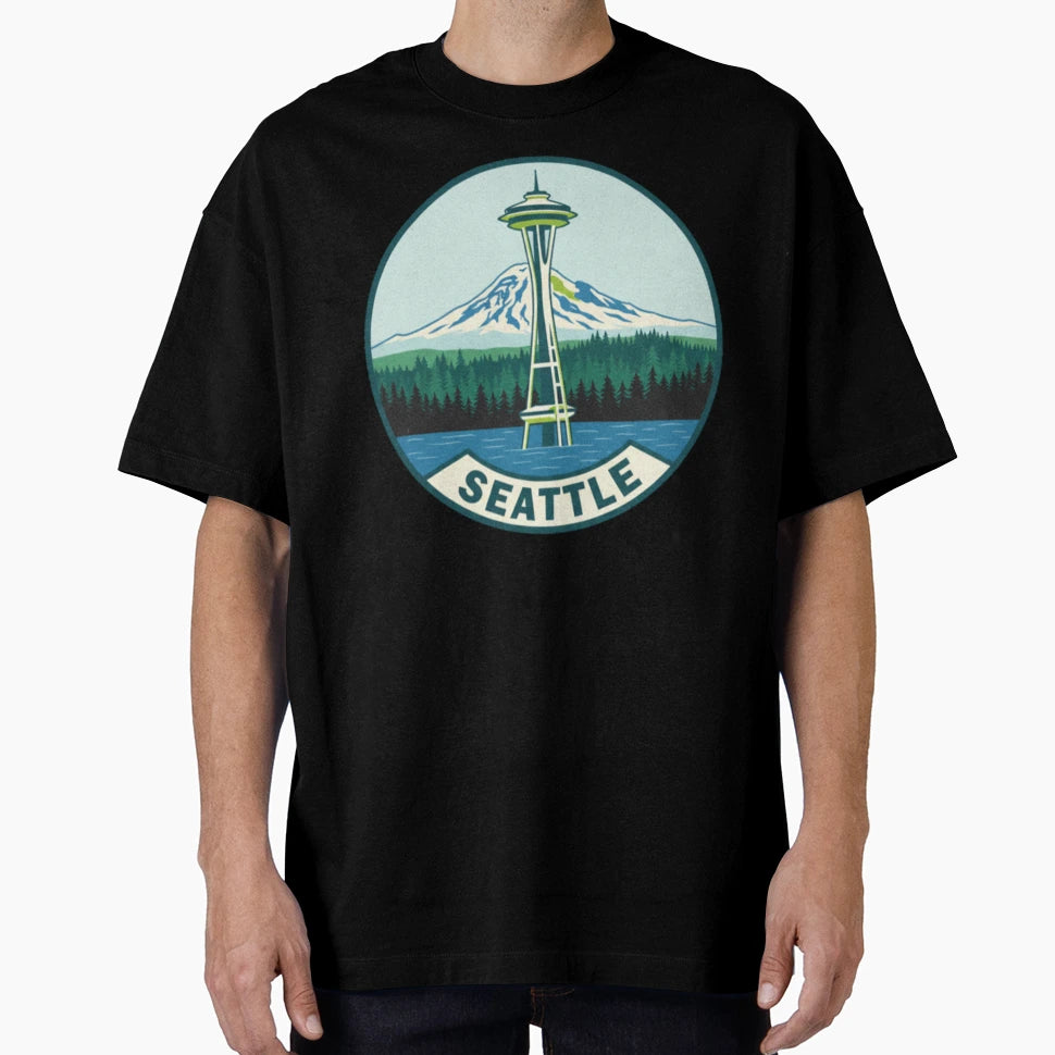 Seattle T-Shirt - Custom Art Print Men Women - T-Shirt, Sweatshirt, Hoodie