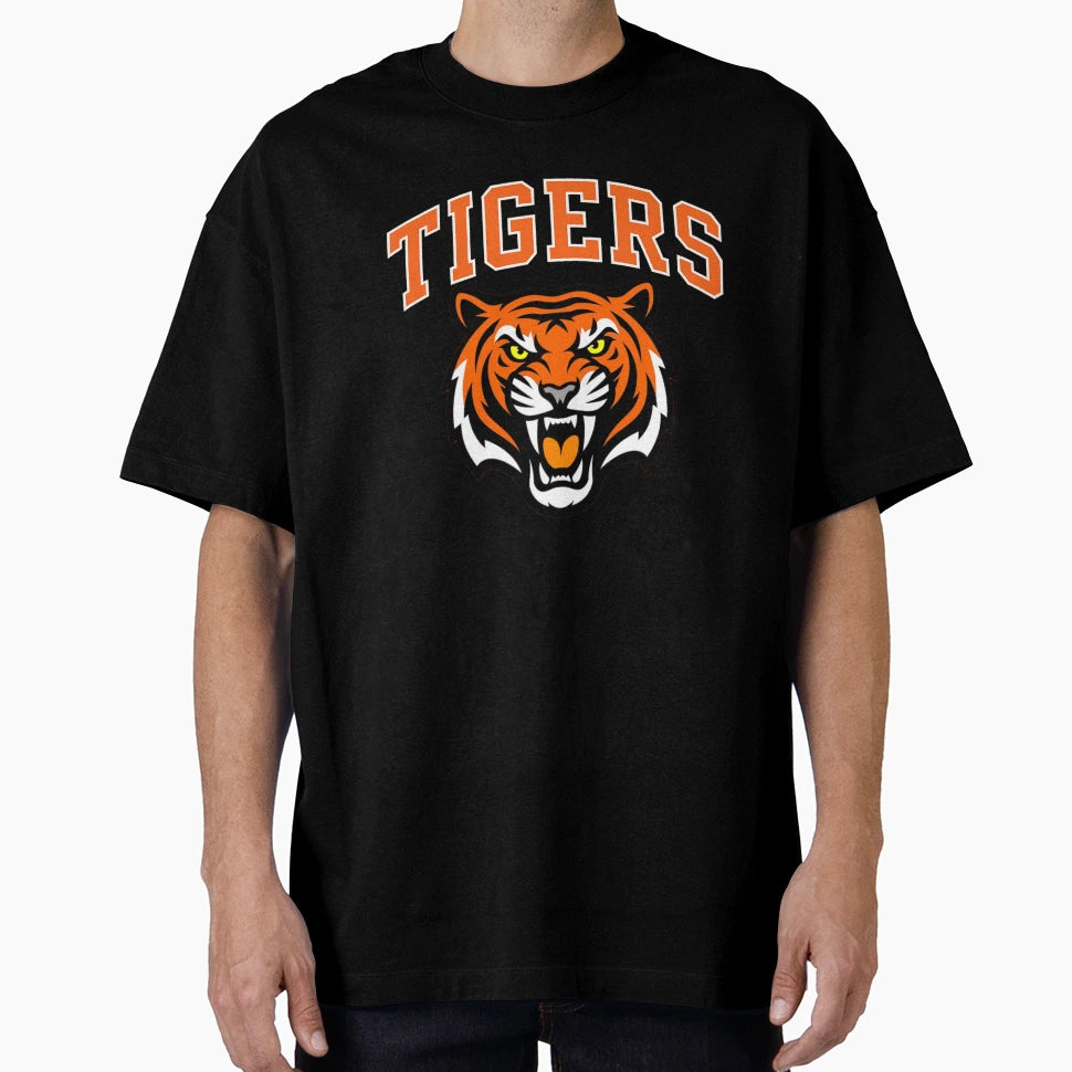 Tigers Football Spiritwear T-Shirt - Minimalist Print Men Women - T-Shirt, Sweatshirt, Hoodie
