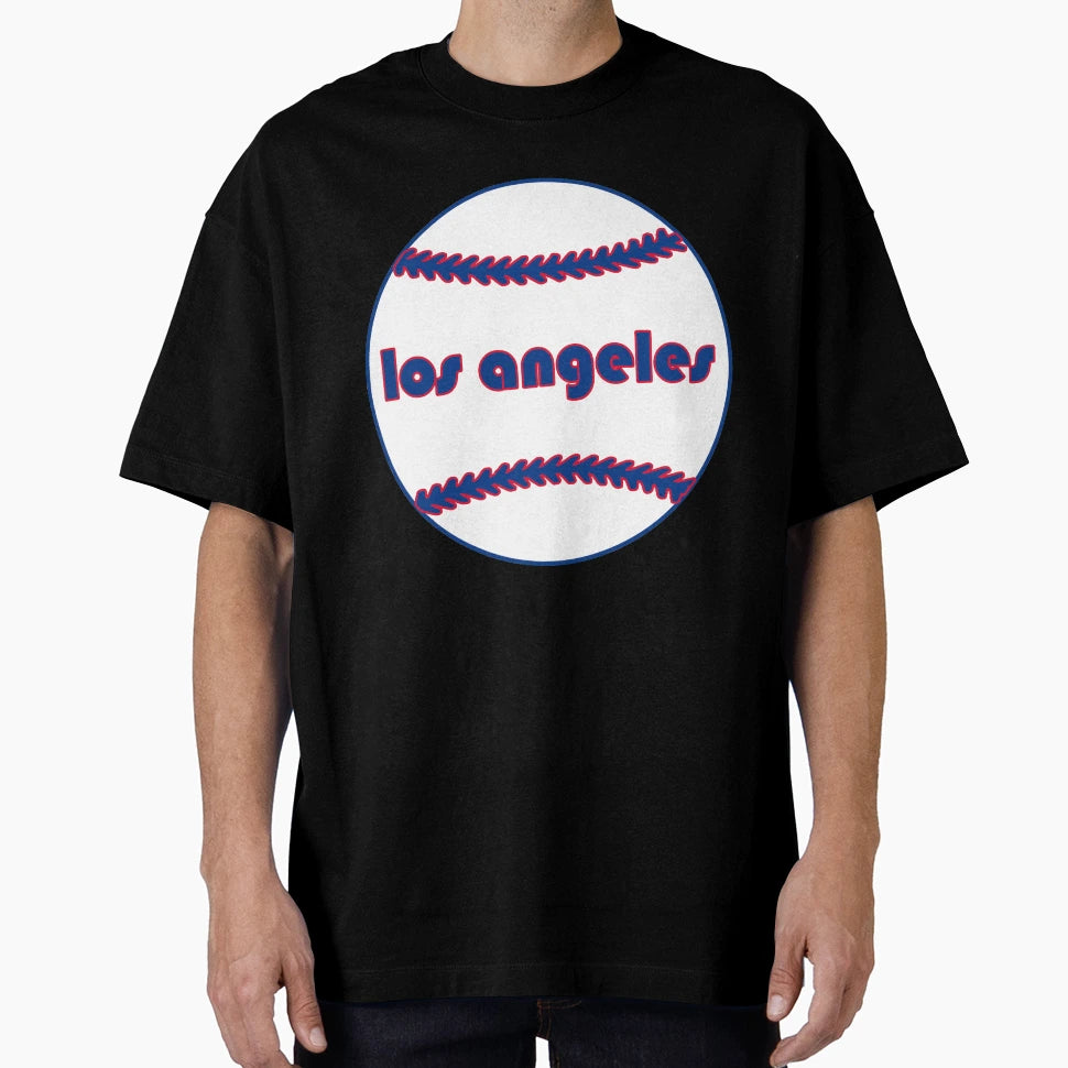 Los Angeles Throwback Baseball T-Shirt - Novelty Apparel for Adults - T-Shirt, Sweatshirt, Hoodie