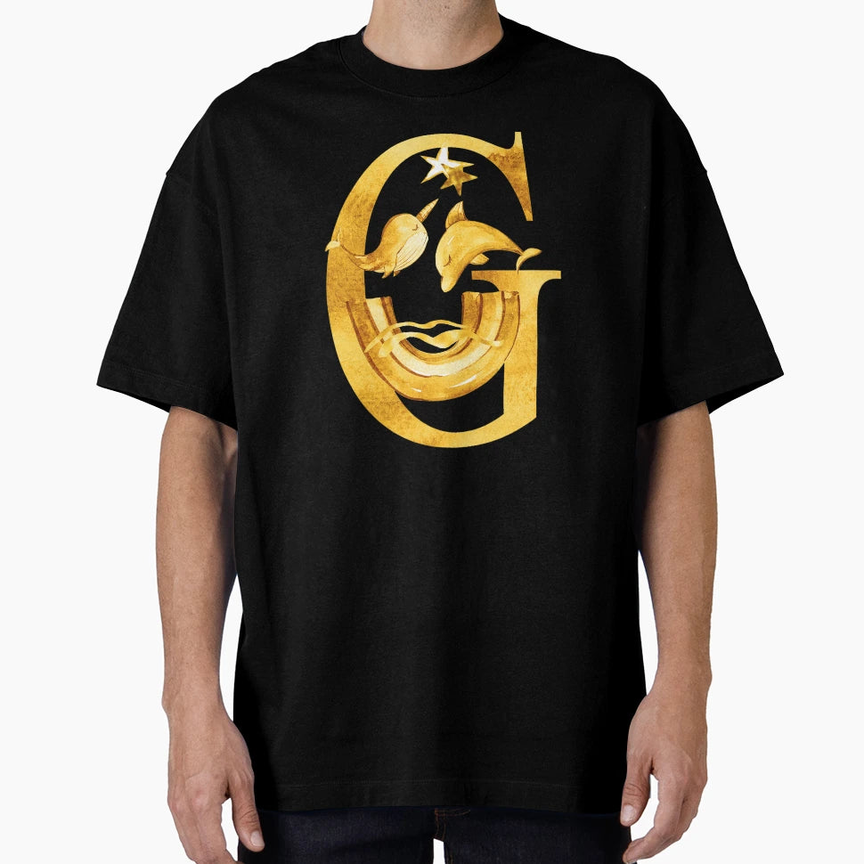 Letter G Dolphin T-Shirt - Casual Everyday Wear Unisex - T-Shirt, Sweatshirt, Hoodie