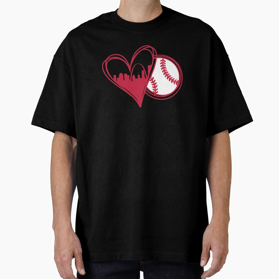 I Love St Louis Baseball City T-Shirt - Casual Everyday Wear Unisex - T-Shirt, Sweatshirt, Hoodie
