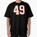 Sports Number 49 White Orange Color T-Shirt - Novelty Apparel Men Women - T-Shirt, Sweatshirt, Hoodie