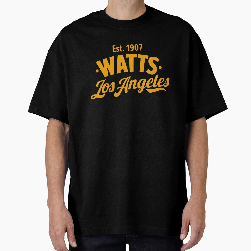 Watts Los Angeles California T-Shirt - Custom Art Print Unisex - T-Shirt, Sweatshirt, Hoodie