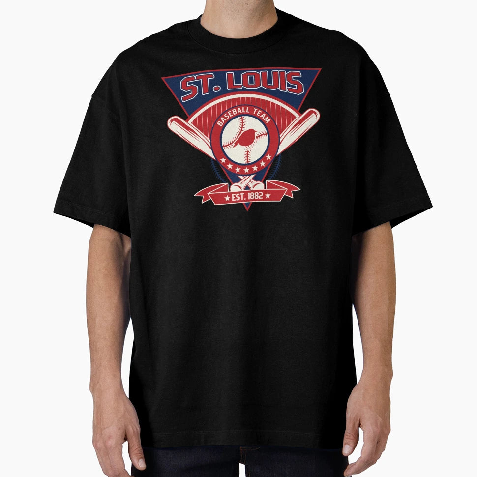 St Louis Baseball Team Est 1882 T-Shirt - Minimalist Print Men Women - T-Shirt, Sweatshirt, Hoodie