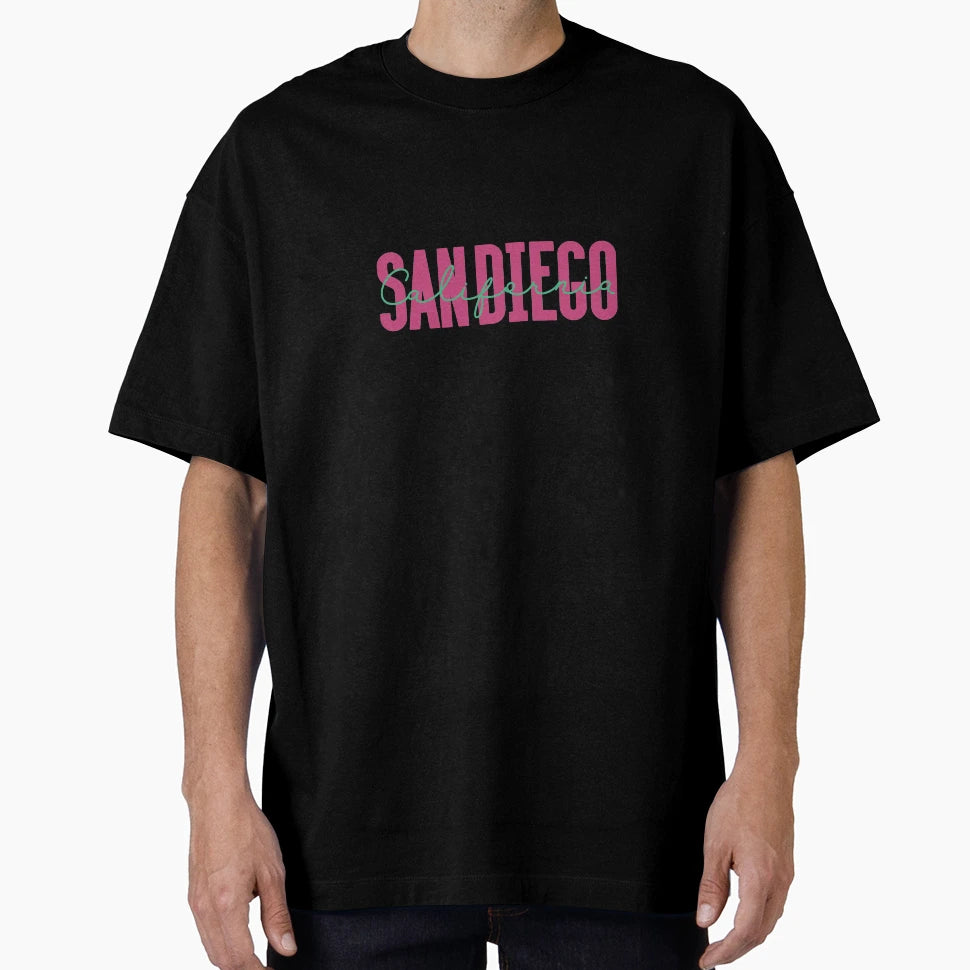 San Diego Beach Reto T-Shirt - Aesthetic Graphic Men Women - T-Shirt, Sweatshirt, Hoodie