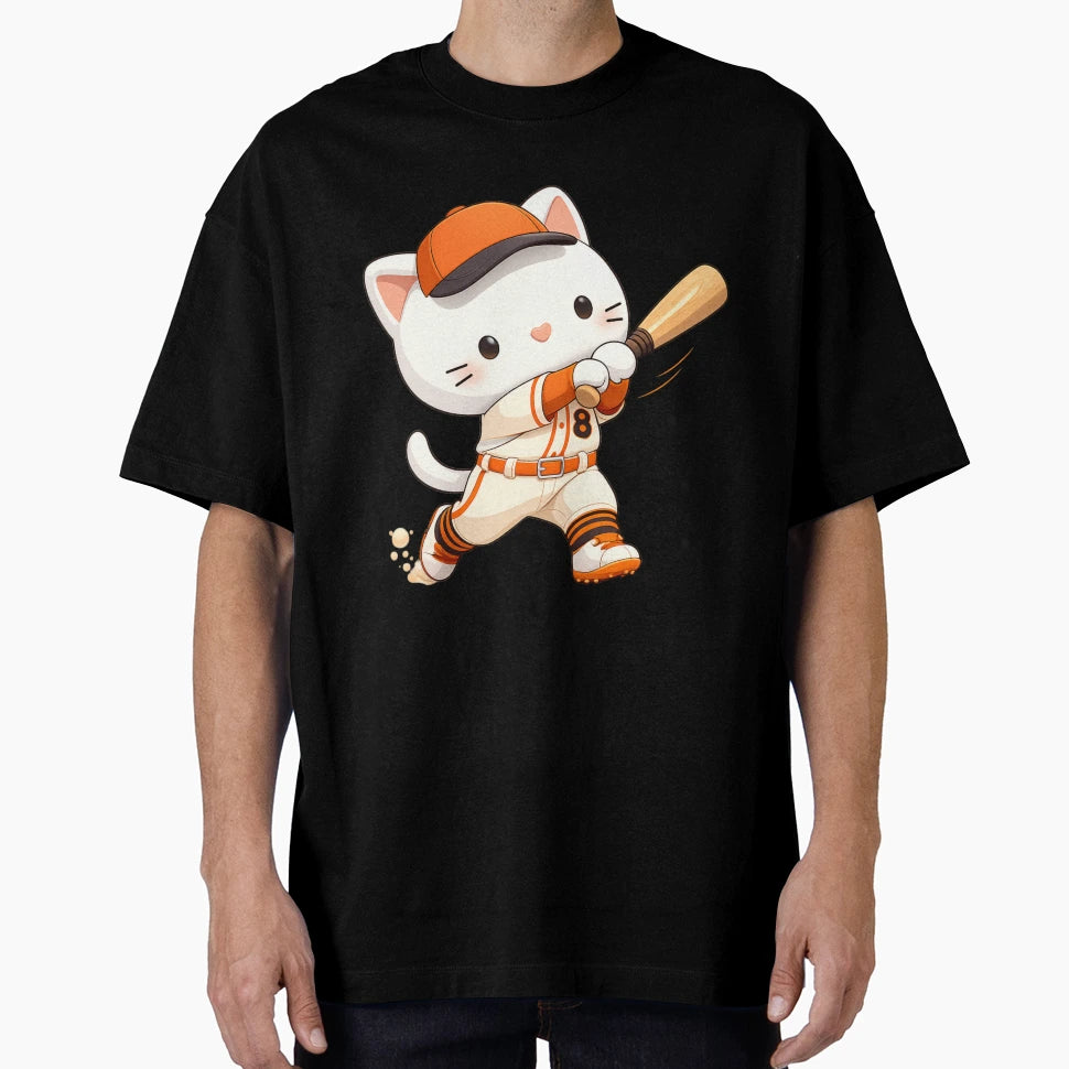 San Francisco Kawaii Cat 8 Swinging T-Shirt - Streetwear Style Men Women - T-Shirt, Sweatshirt, Hoodie