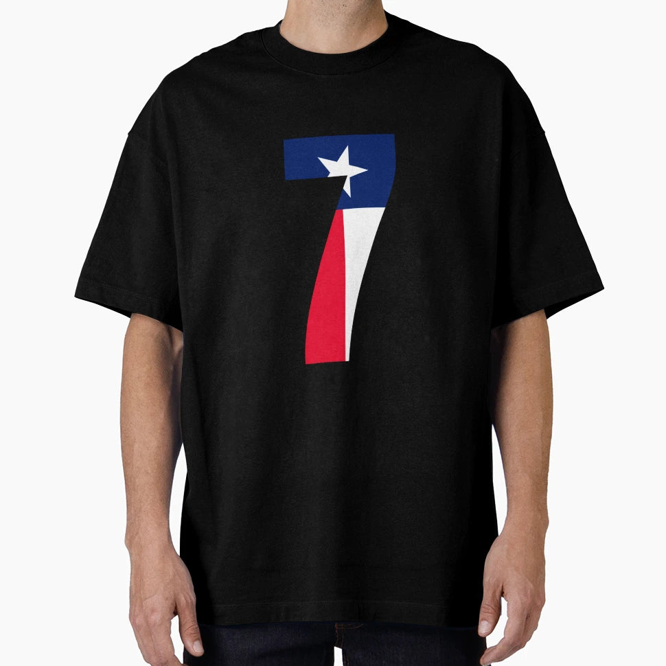 Number 7 Texas Flag T-Shirt - Graphic Print for Adults - T-Shirt, Sweatshirt, Hoodie