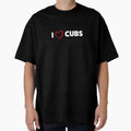 I Love Cubs Gay Typo Statement Red Heart T-Shirt - Custom Art Print Unisex - T-Shirt, Sweatshirt, Hoodie