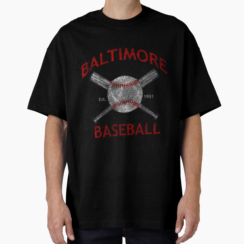 Baltimore Baseball T-Shirt - Novelty Apparel Unisex - T-Shirt, Sweatshirt, Hoodie