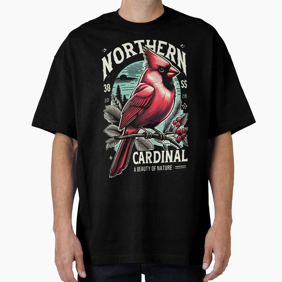Northern Cardinal 2B T-Shirt - Unique Graphic for Adults - T-Shirt, Sweatshirt, Hoodie