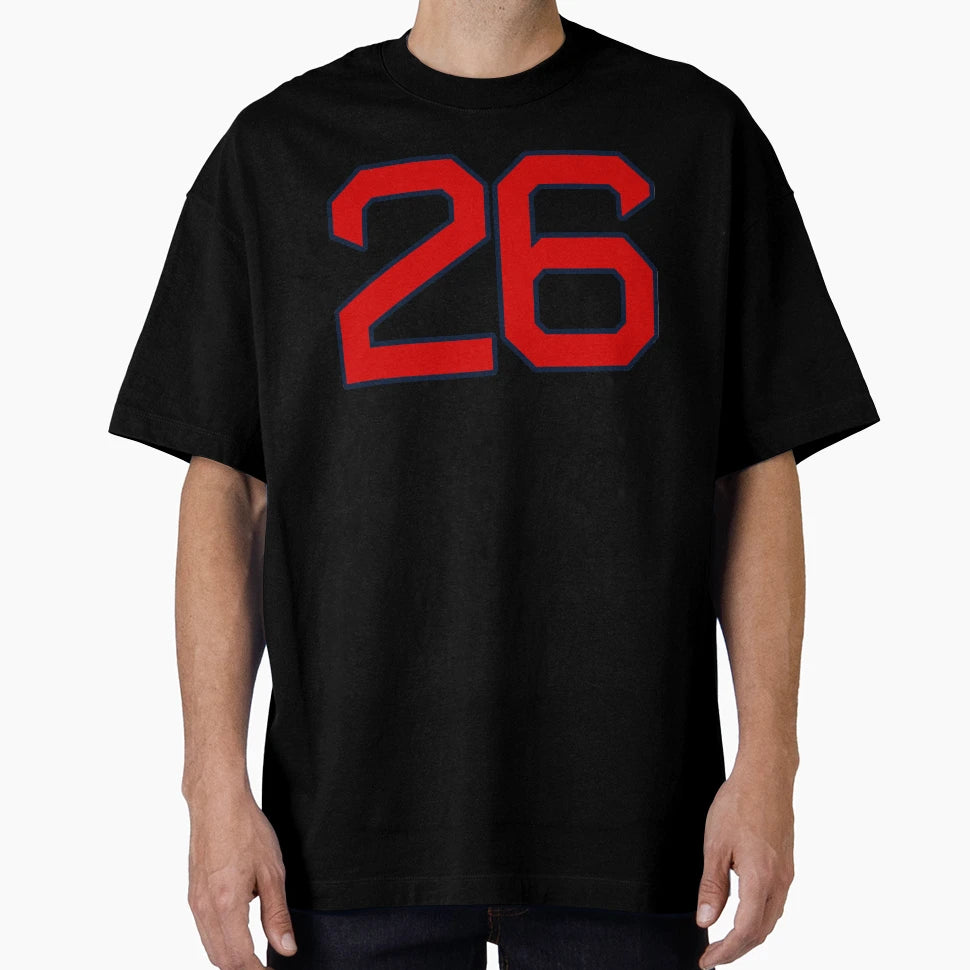 Boston Retired Number 26 And Boston T-Shirt - Minimalist Print Men Women - T-Shirt, Sweatshirt, Hoodie