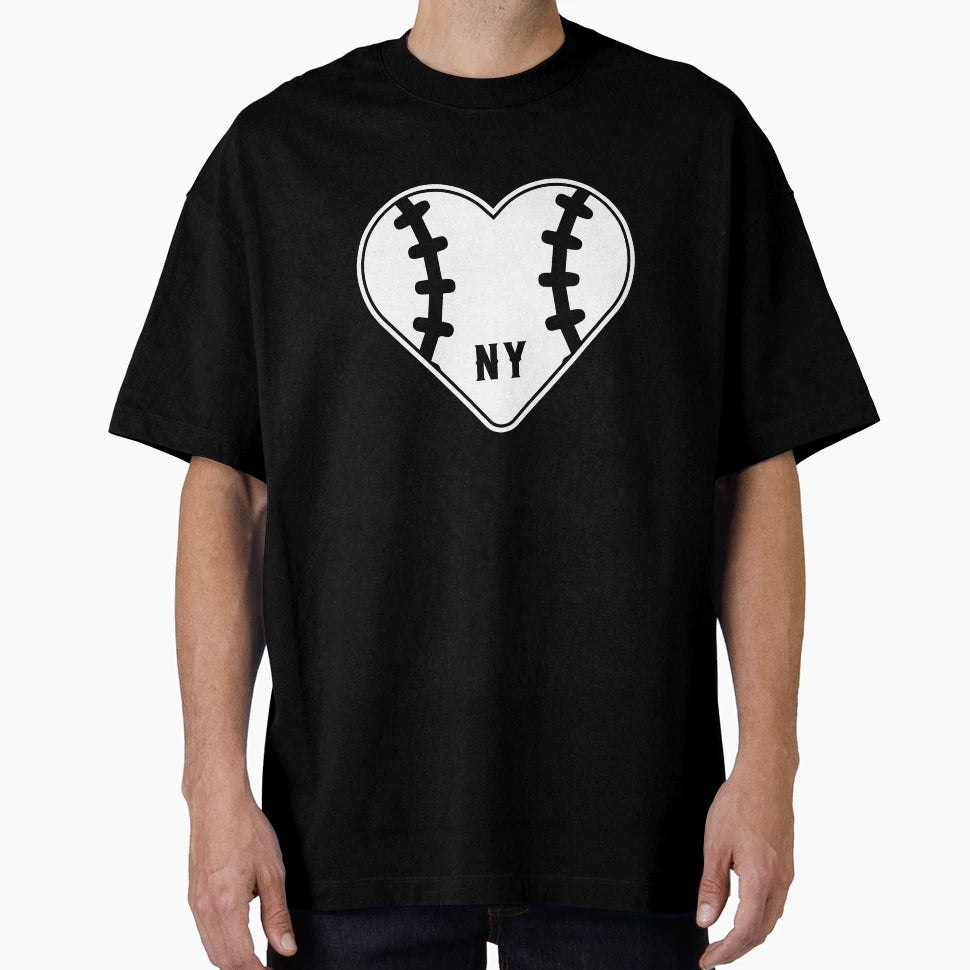 New York Baseball Bronx Ny Heart And T-Shirt - Unique Graphic for Adults - T-Shirt, Sweatshirt, Hoodie