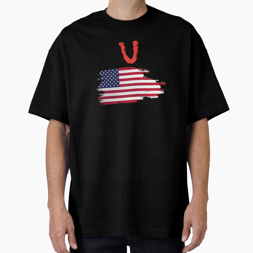 Matching Usa American Flag Patriotic T-Shirt - Trendy Graphic for Adults - T-Shirt, Sweatshirt, Hoodie