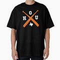 Houston Baseball Bats Texas State Outline T-Shirt - Novelty Apparel Unisex - T-Shirt, Sweatshirt, Hoodie