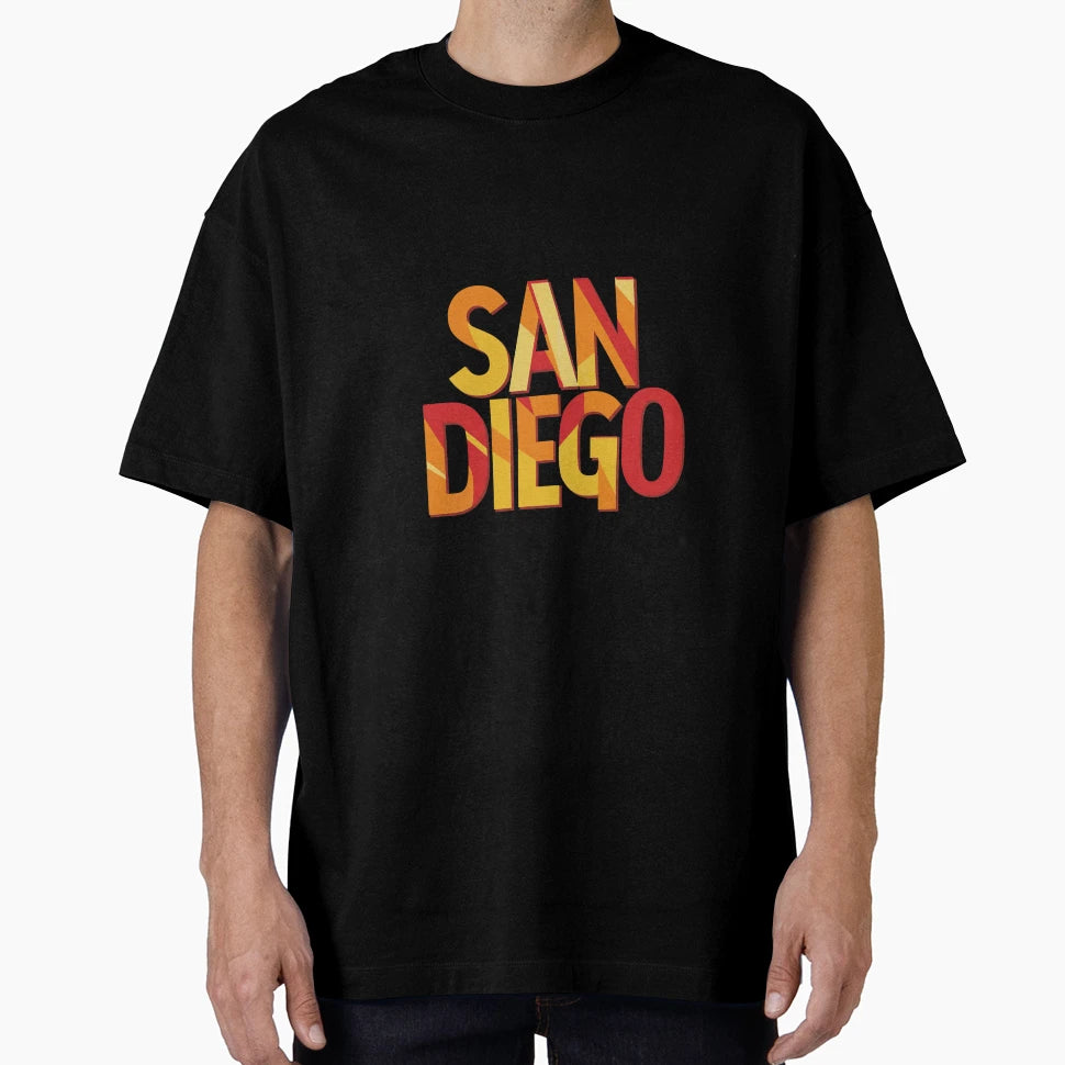 Vibrant Featuring Words San Diego T-Shirt - Unique Graphic Men Women - T-Shirt, Sweatshirt, Hoodie