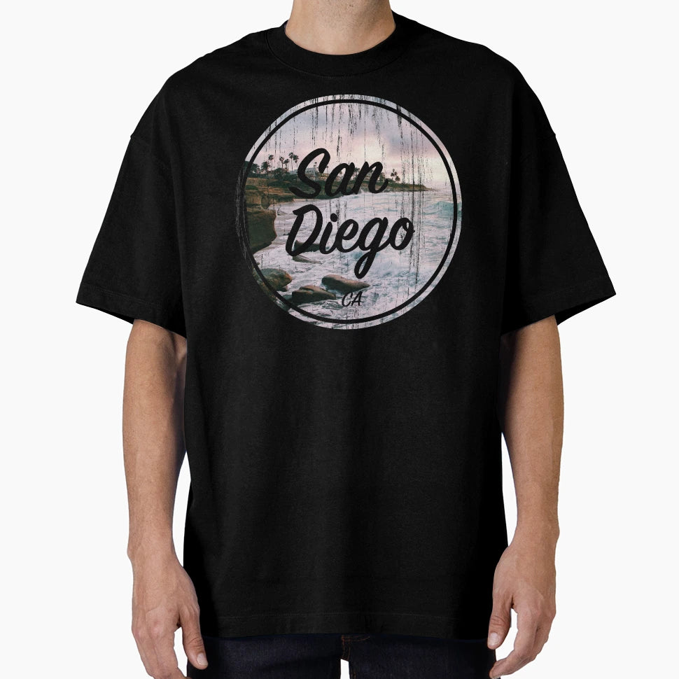 Rugged San Diego T-Shirt - Custom Art Print Men Women - T-Shirt, Sweatshirt, Hoodie