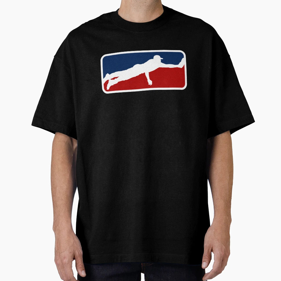 Baseball Logo Diving Catch T-Shirt - Custom Art Print for Adults - T-Shirt, Sweatshirt, Hoodie