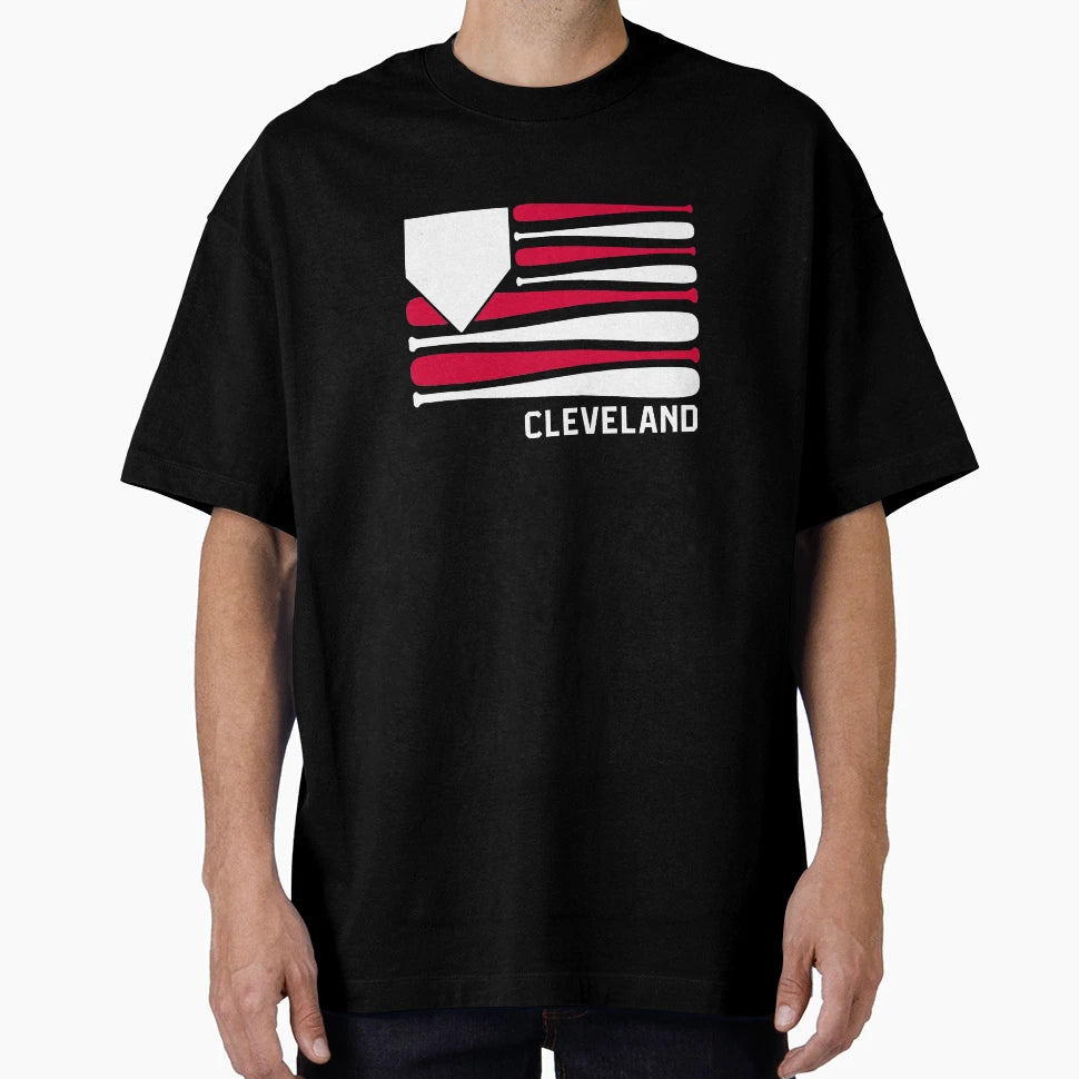 Cleveland Baseball Is American T-Shirt - Unique Graphic Unisex - T-Shirt, Sweatshirt, Hoodie