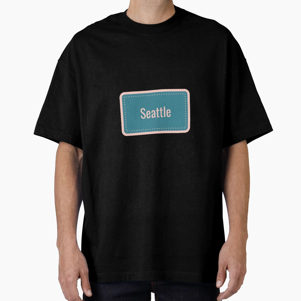 Seattle Sign T-Shirt - Graphic Print Men Women - T-Shirt, Sweatshirt, Hoodie