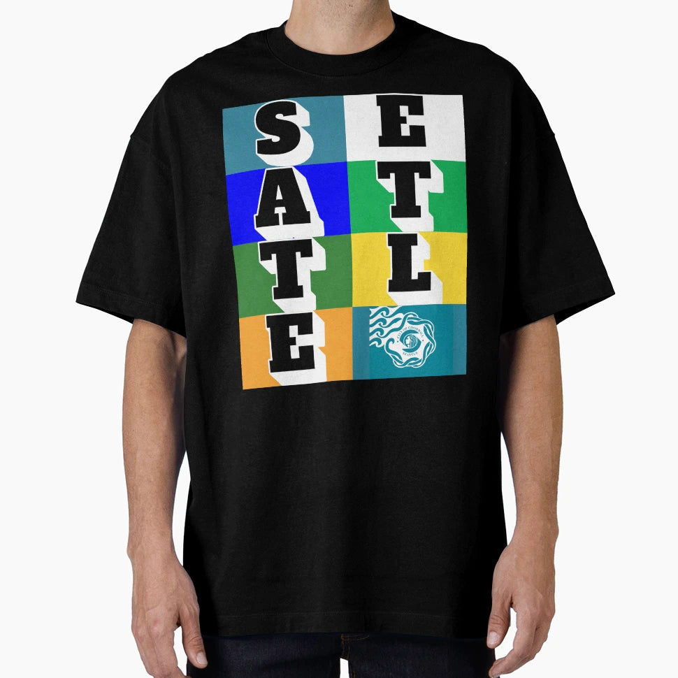 Seattle Typography T-Shirt - Graphic Print for Adults - T-Shirt, Sweatshirt, Hoodie