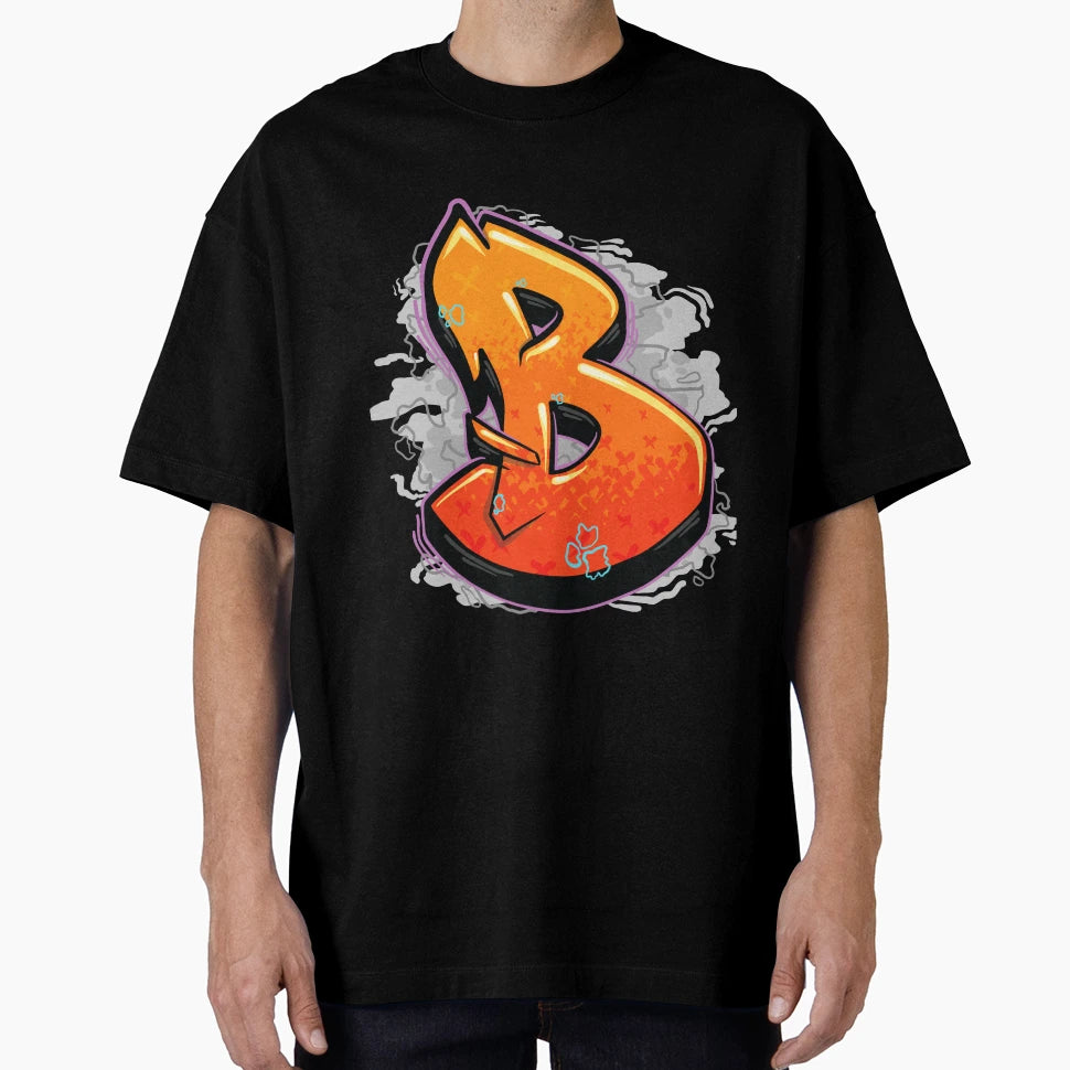 Graffiti Letter B T-Shirt - Trendy Graphic for Adults - T-Shirt, Sweatshirt, Hoodie