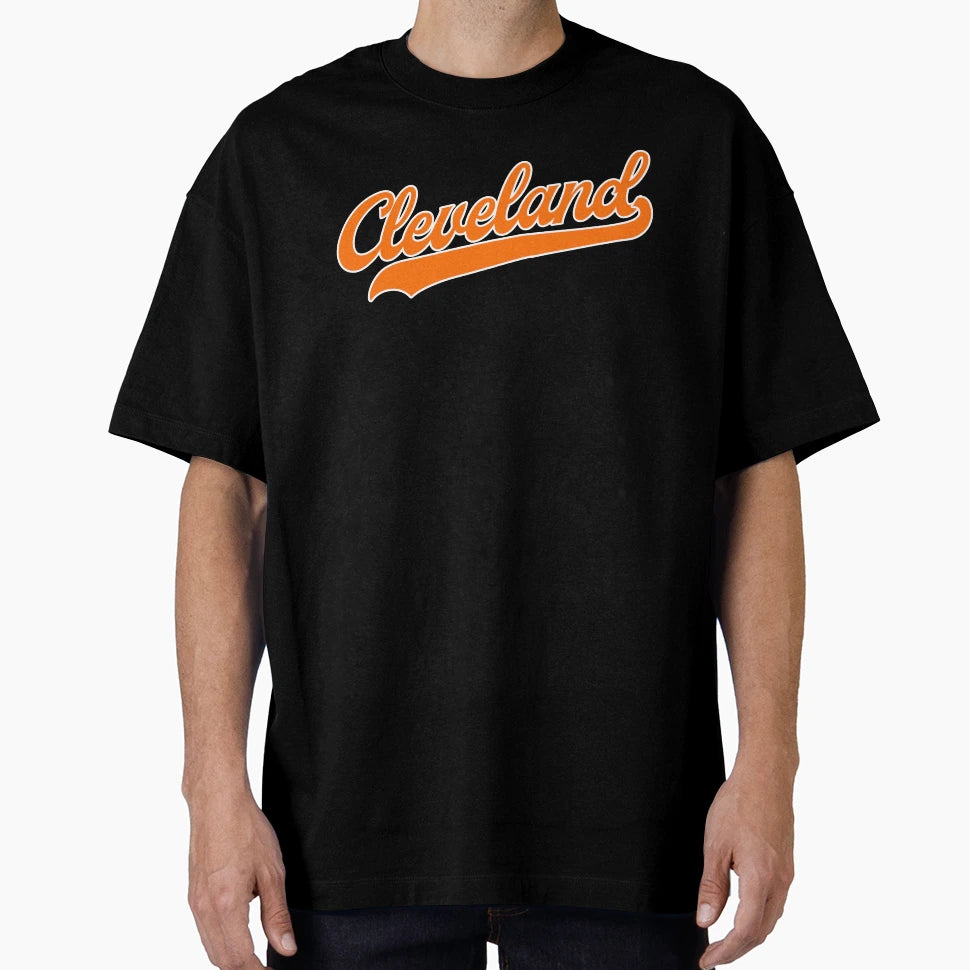 Cleveland Script And T-Shirt - Fun Novelty Design Men Women - T-Shirt, Sweatshirt, Hoodie