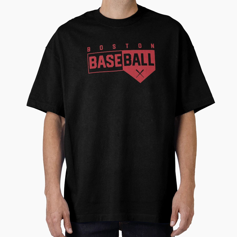 Boston Baseball Home Plate T-Shirt - Casual Everyday Wear Unisex - T-Shirt, Sweatshirt, Hoodie