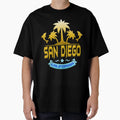 San Diego California Gold Logo T-Shirt - Streetwear Style Men Women - T-Shirt, Sweatshirt, Hoodie