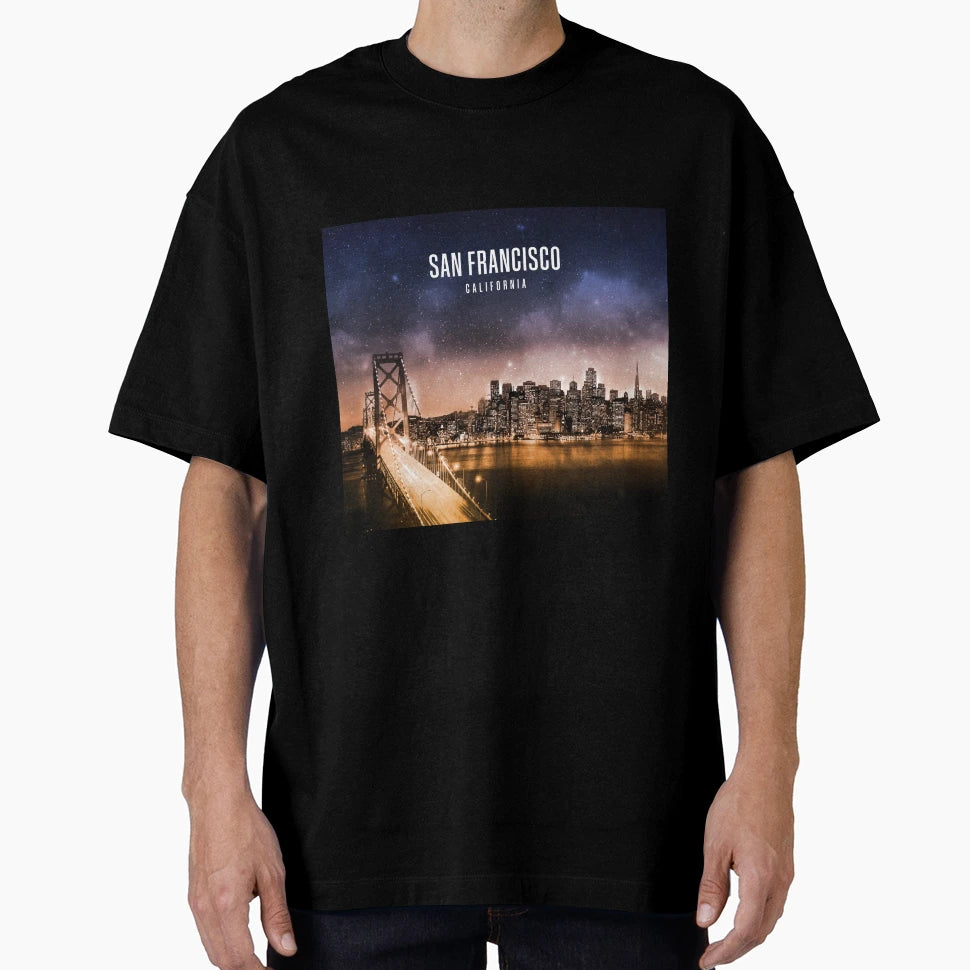 San Francisco California T-Shirt - Custom Art Print Unisex - T-Shirt, Sweatshirt, Hoodie