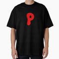 Bold Red 3D Letter P Playful Bubble T-Shirt - Aesthetic Graphic Men Women - T-Shirt, Sweatshirt, Hoodie