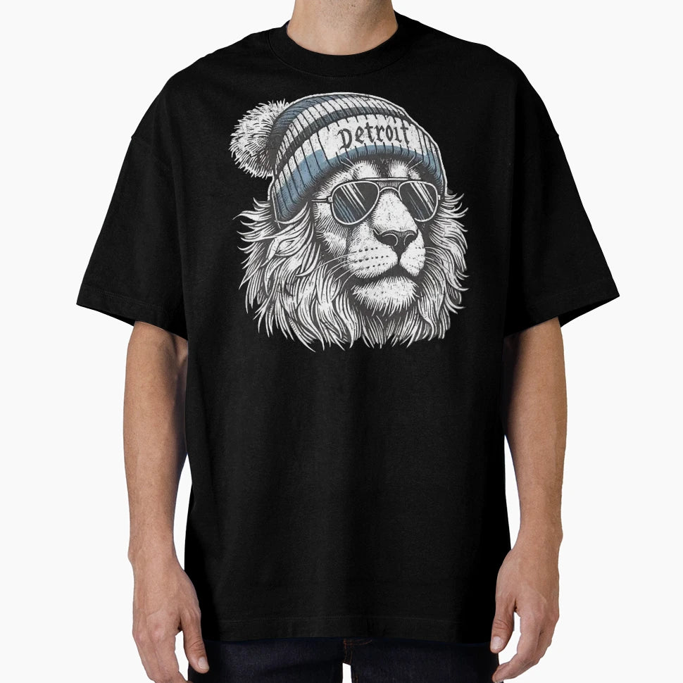 Detroit Lions T-Shirt - Minimalist Print Men Women - T-Shirt, Sweatshirt, Hoodie