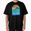 San Diego California Travel Art Emblem T-Shirt - Minimalist Print Unisex - T-Shirt, Sweatshirt, Hoodie