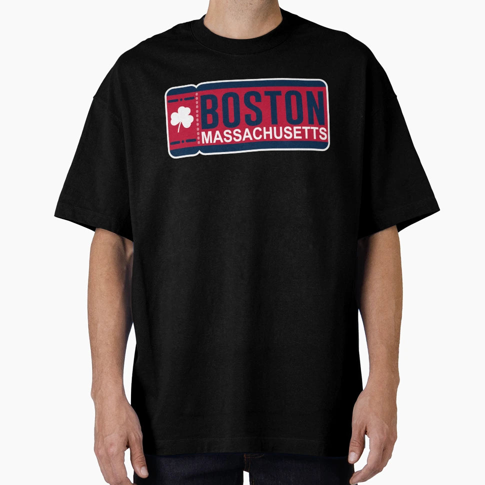 Boston Ticket T-Shirt - Novelty Apparel Unisex - T-Shirt, Sweatshirt, Hoodie