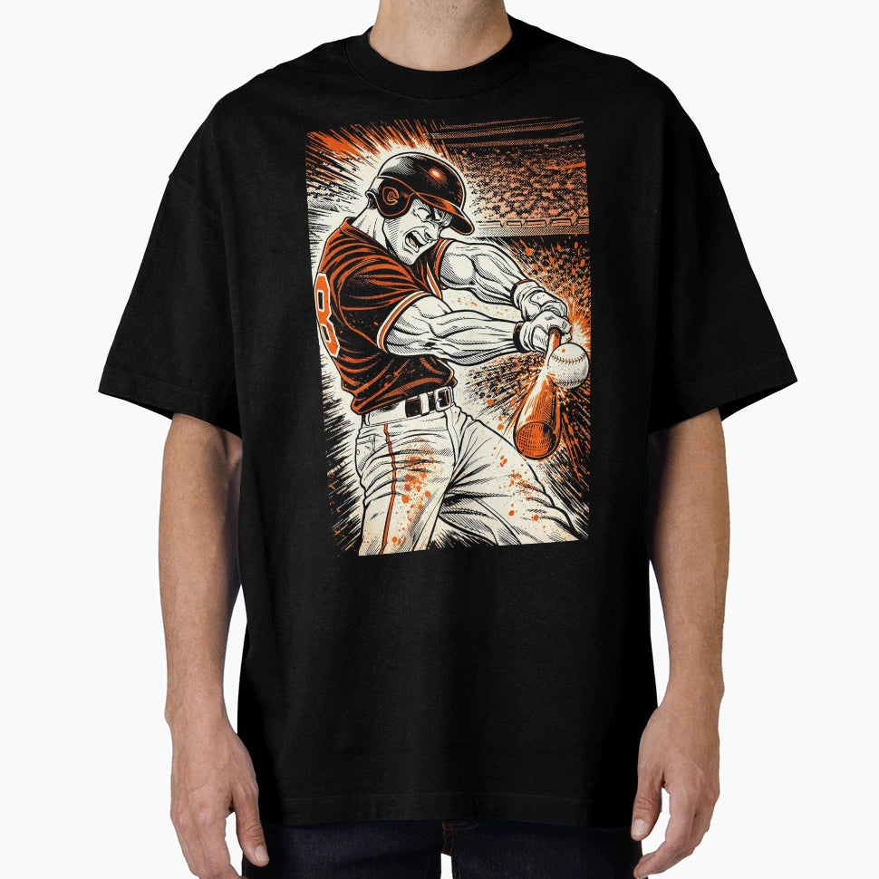 Power Swing Explosive Baseball T-Shirt - Streetwear Style for Adults - T-Shirt, Sweatshirt, Hoodie