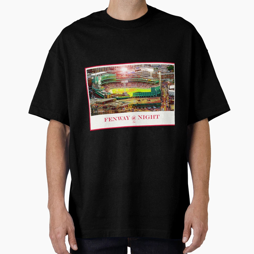 Fenway Park Night Baseball T-Shirt - Custom Art Print for Adults - T-Shirt, Sweatshirt, Hoodie