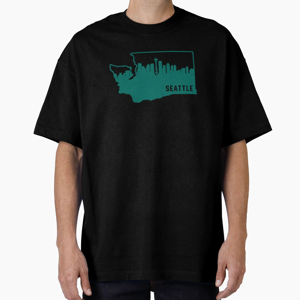 Seattle Washington Baseball Sea Green And T-Shirt - Unique Graphic Unisex - T-Shirt, Sweatshirt, Hoodie