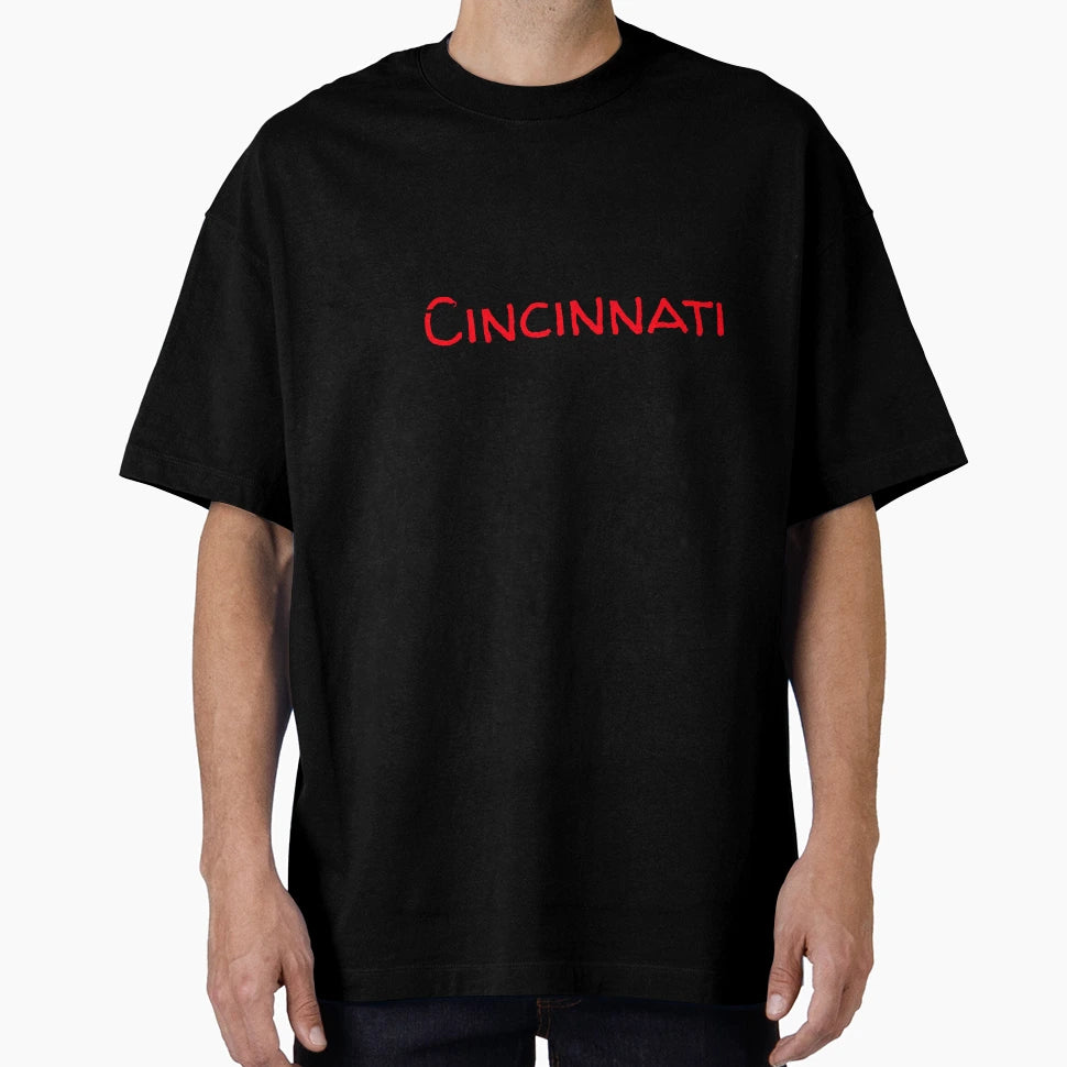 Respect Cincinnati Black And Red T-Shirt - Aesthetic Graphic Unisex - T-Shirt, Sweatshirt, Hoodie