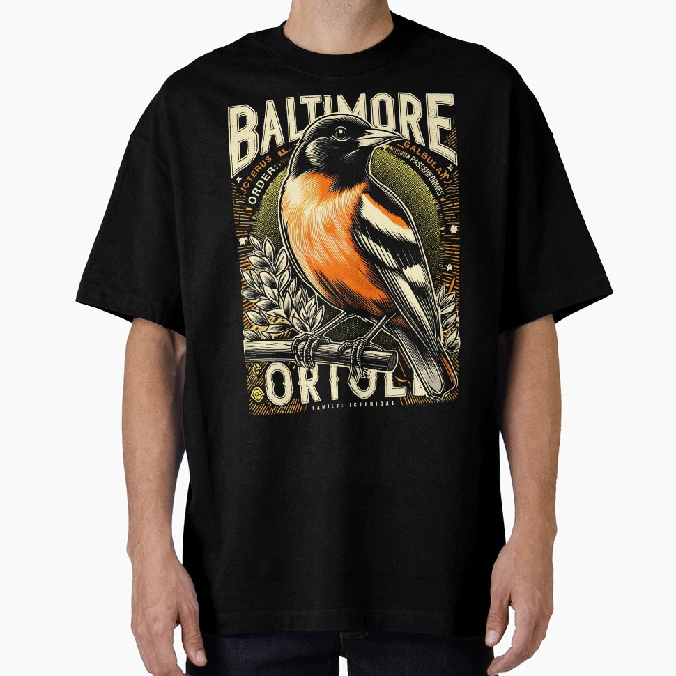 Baltimore Oriole B T-Shirt - Unique Graphic Men Women - T-Shirt, Sweatshirt, Hoodie
