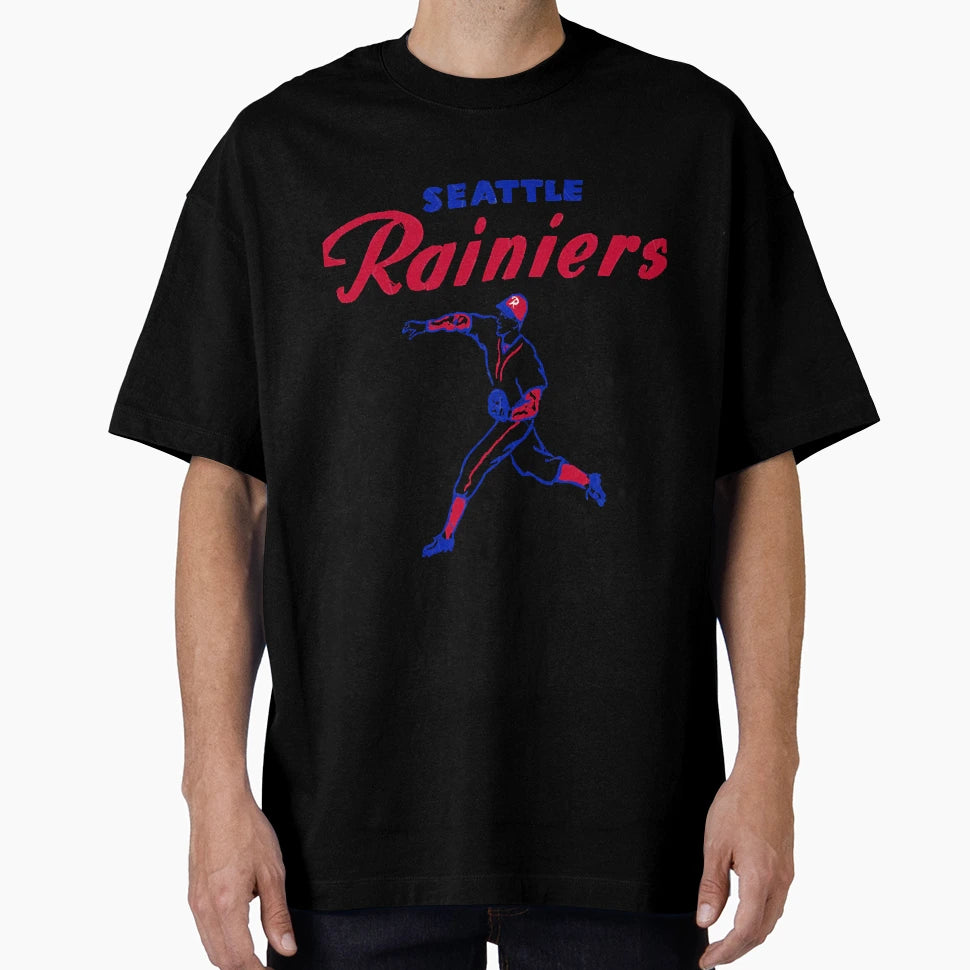 Defunct Seattle Rainiers Baseball T-Shirt - Custom Art Print for Adults - T-Shirt, Sweatshirt, Hoodie