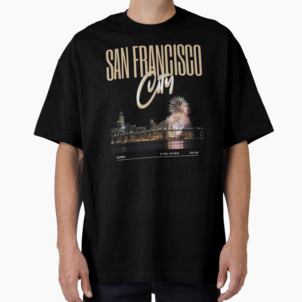 San Francisco City T-Shirt - Minimalist Print for Adults - T-Shirt, Sweatshirt, Hoodie