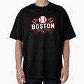 Boston Baseball Home Plate Crossed Bats T-Shirt - Unique Graphic Unisex - T-Shirt, Sweatshirt, Hoodie