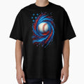 Baseball 4Th July Usa American Flag T-Shirt - Novelty Apparel Unisex - T-Shirt, Sweatshirt, Hoodie