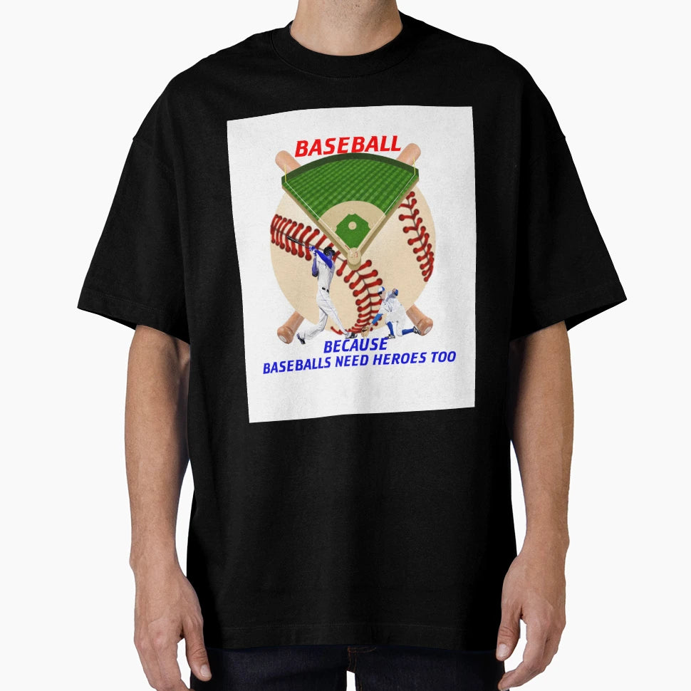 Baseball Hero T-Shirt - Custom Art Print for Adults - T-Shirt, Sweatshirt, Hoodie