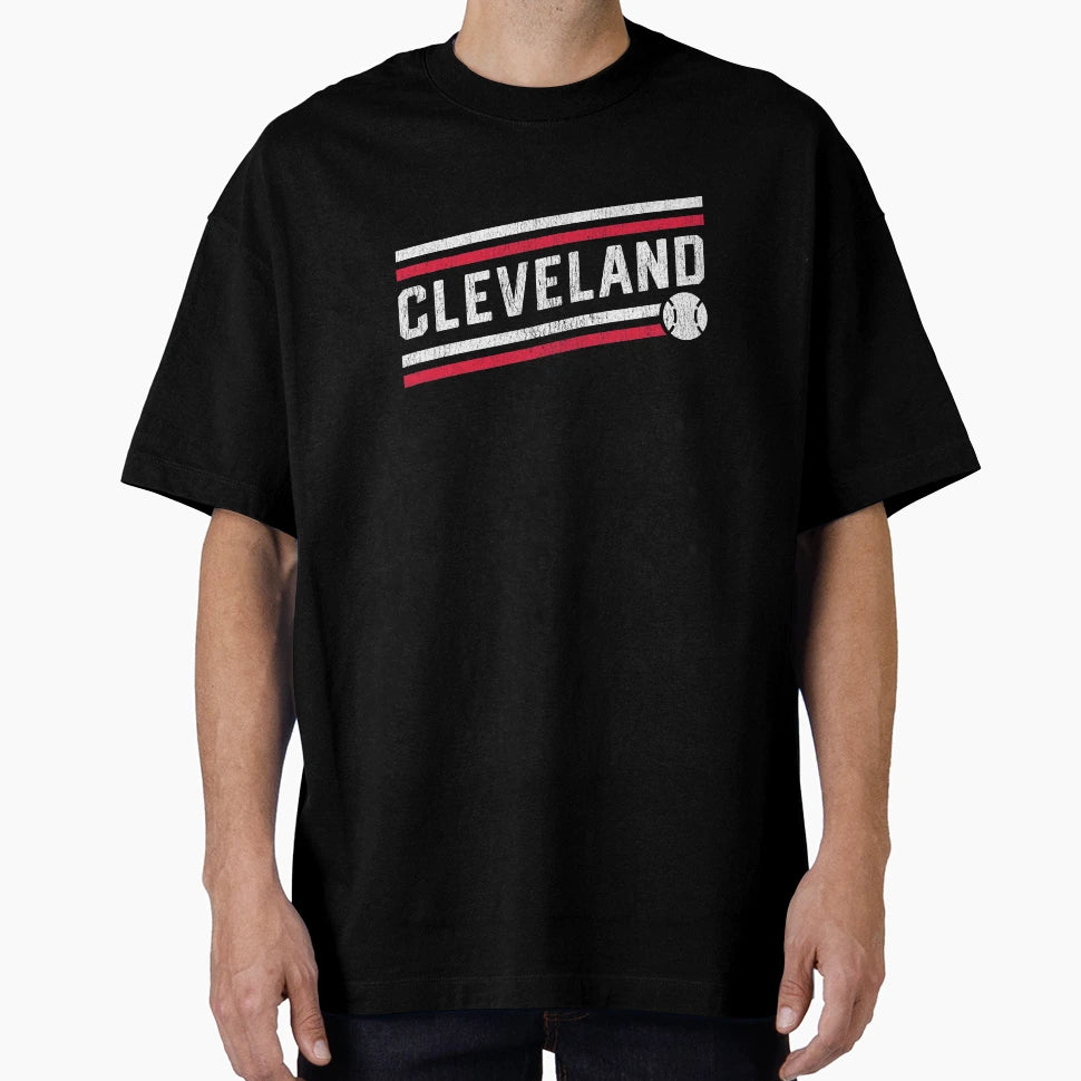 Cleveland Baseball Home Run T-Shirt - Casual Everyday Wear Unisex - T-Shirt, Sweatshirt, Hoodie