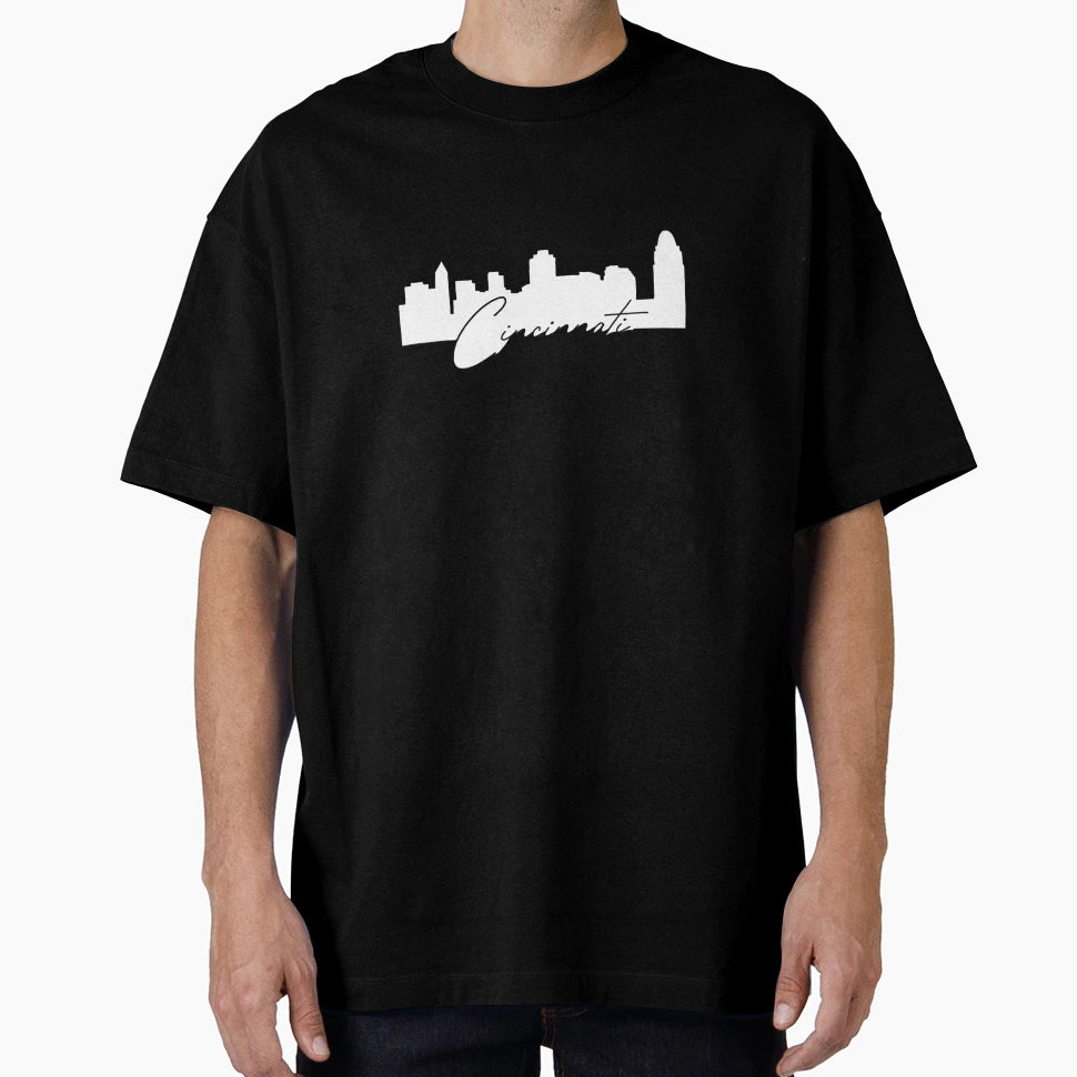 Cincinnati Outline T-Shirt - Aesthetic Graphic Unisex - T-Shirt, Sweatshirt, Hoodie