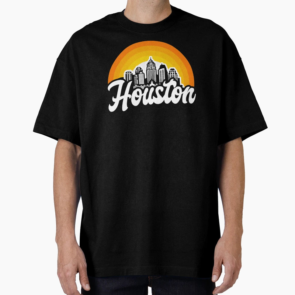 Houston Texas Sunset H Town T-Shirt - Unique Graphic for Adults - T-Shirt, Sweatshirt, Hoodie