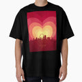 St Louis Missouri Skyline Hearts Red T-Shirt - Minimalist Print Unisex - T-Shirt, Sweatshirt, Hoodie
