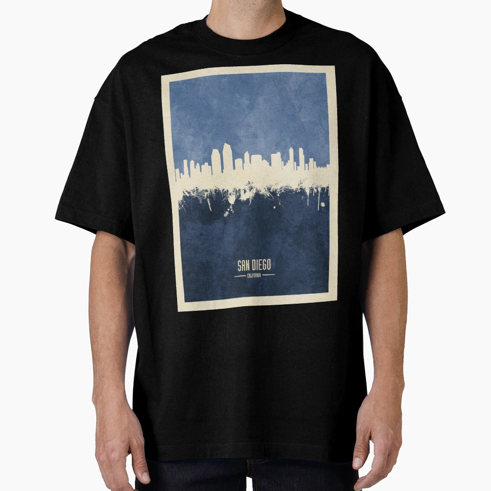San Diego California Skyline T-Shirt - Aesthetic Graphic Unisex - T-Shirt, Sweatshirt, Hoodie
