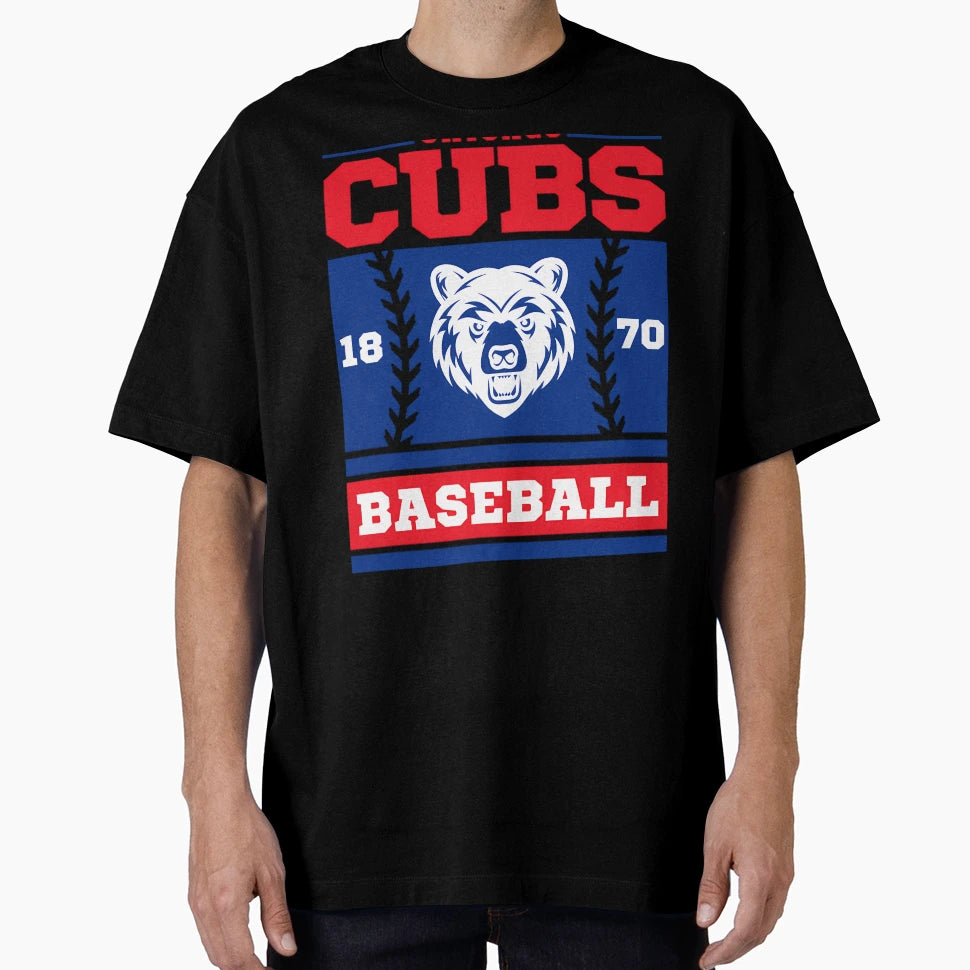 Chicago Cubs 1870 Baseball Varsity T-Shirt - Custom Art Print Unisex - T-Shirt, Sweatshirt, Hoodie
