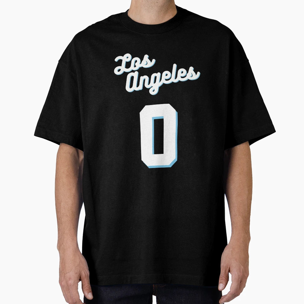Kuz 0 Blue And White 2021 Jersey No 0 L T-Shirt - Graphic Print Unisex - T-Shirt, Sweatshirt, Hoodie